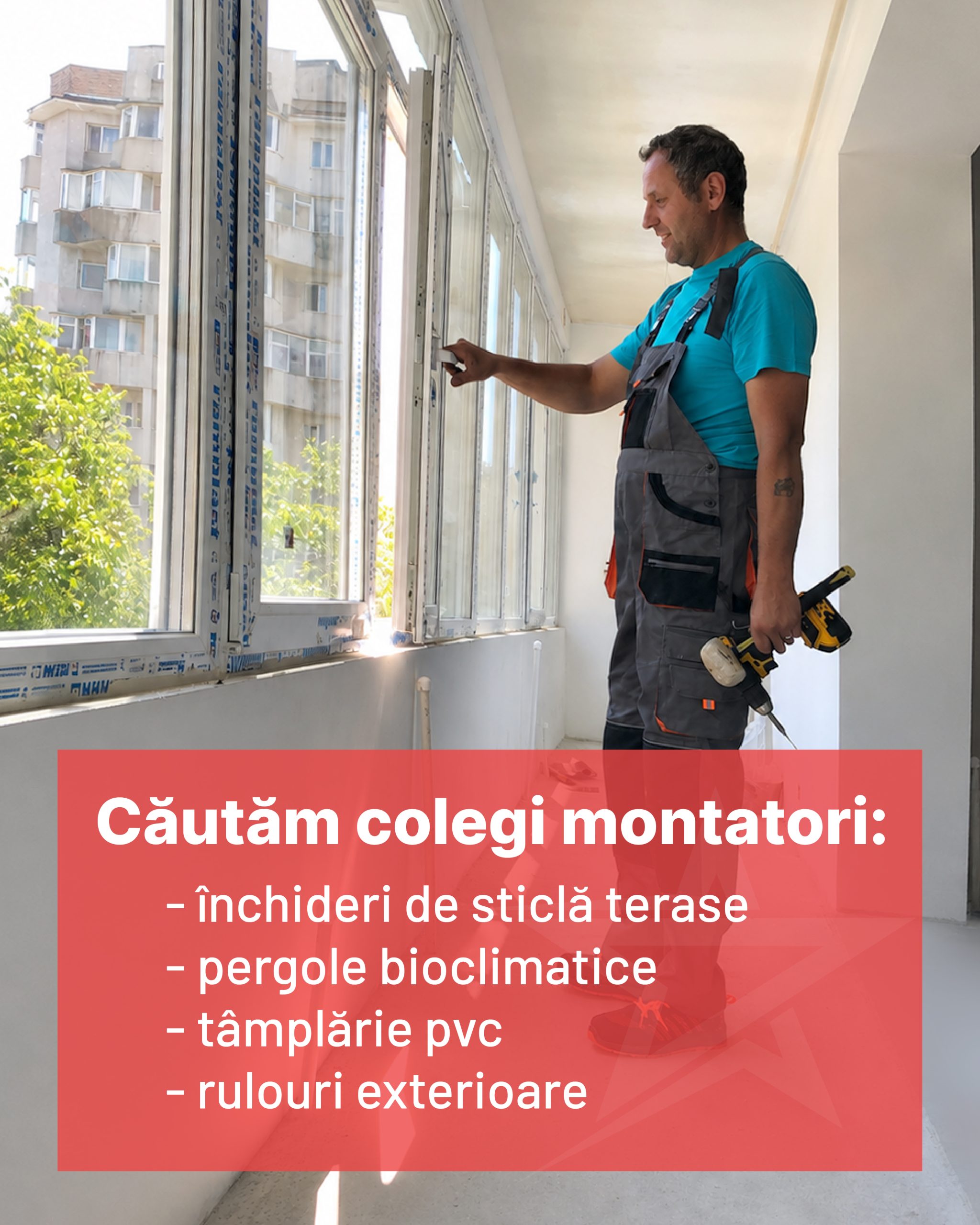 2026 08 25 montatori edistar-01 montatori pentru închideri sticlă, pergole, tâmplărie PVC și rulouri aluminiu.