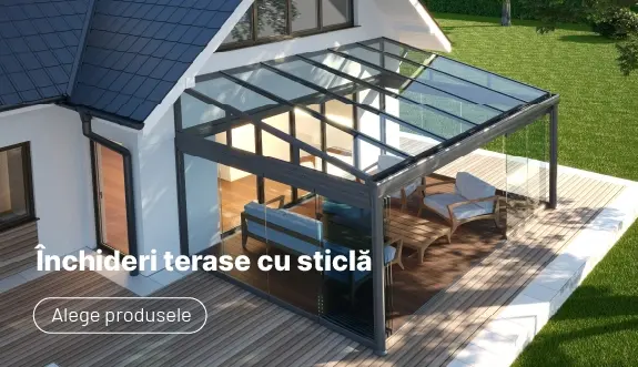 inchidere terasa panouri sticla glisanta pliabila